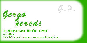 gergo heredi business card