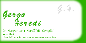 gergo heredi business card